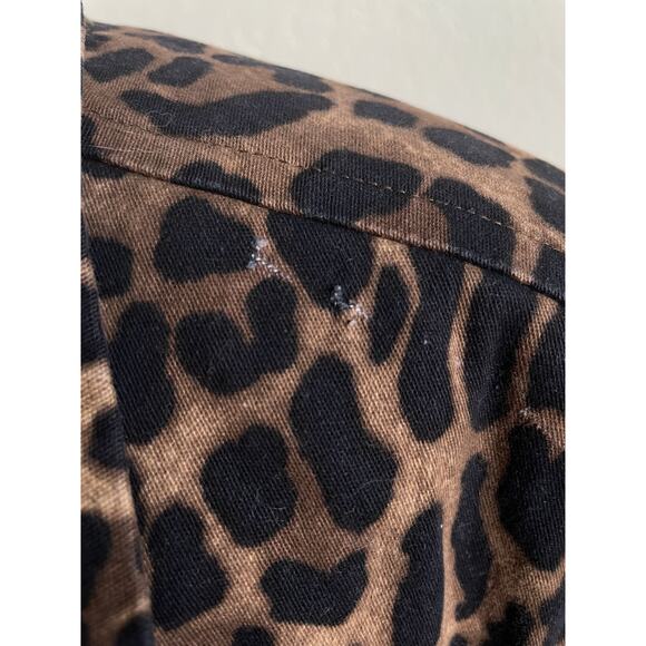 Linea by Louis Dell’Olio Leopard Print Utility Jacket Large - Picture 9 of 10